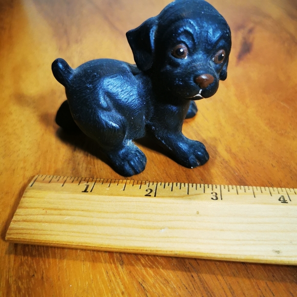 Vintage Black Pottery Puppy Dog - Picture 11 of 11